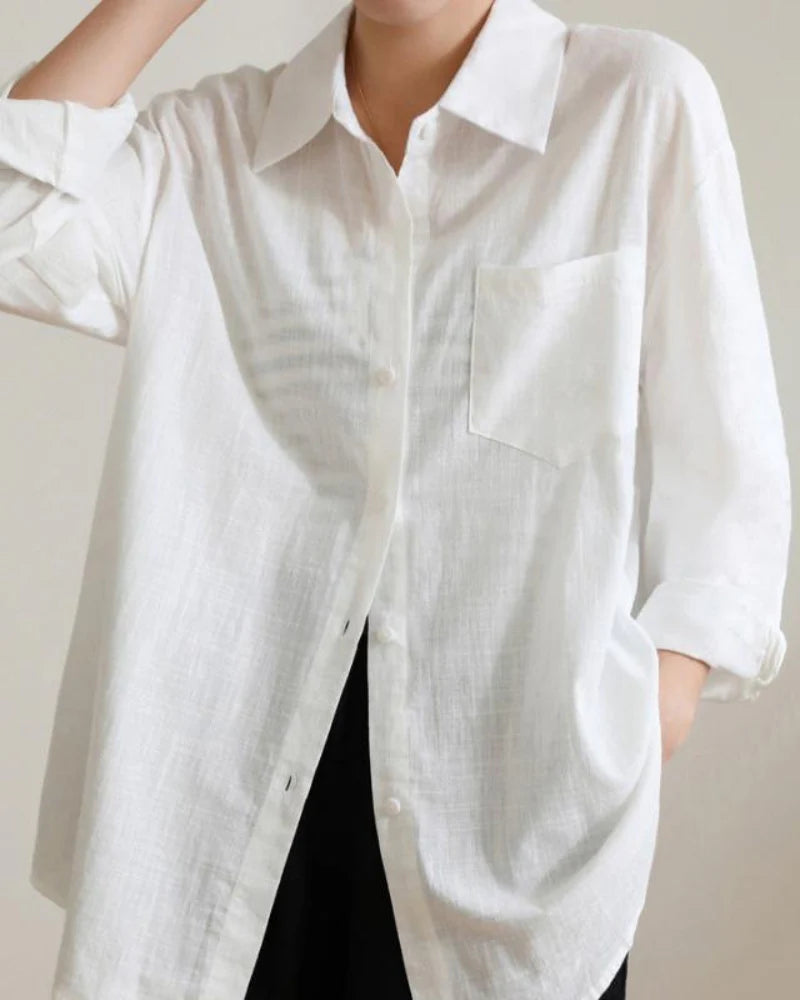 Camisa de Lino Suelta